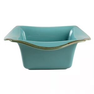 Southern Living at Home Tuscan Toscana 9in.Square Turquoise Ceramic Baker